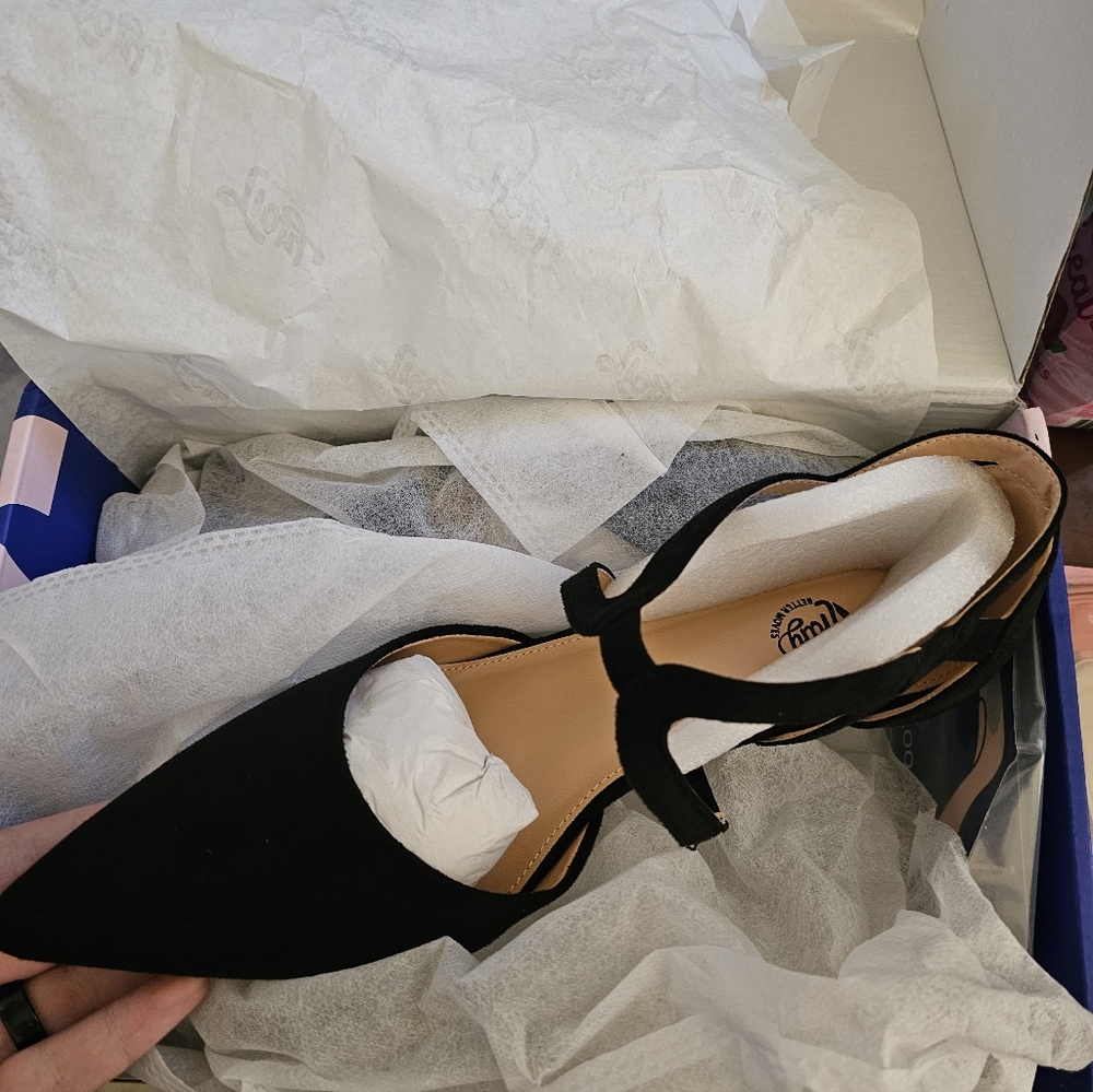 Women's Black Pointed Toe Shoes